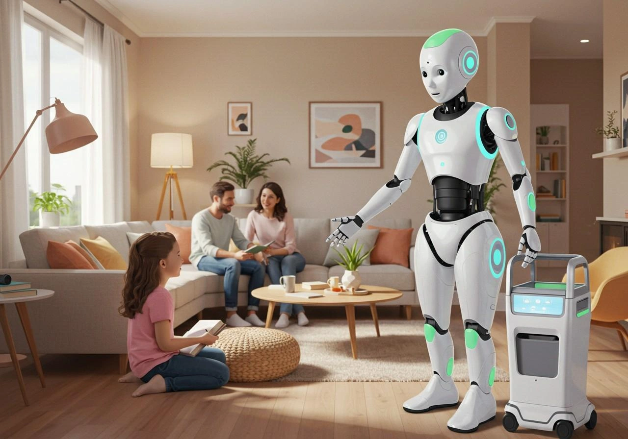 4. Ev Tipi İnsansı Robotlar

Günlük işlerde yardımcı olan yapay zekâlı robotlar.